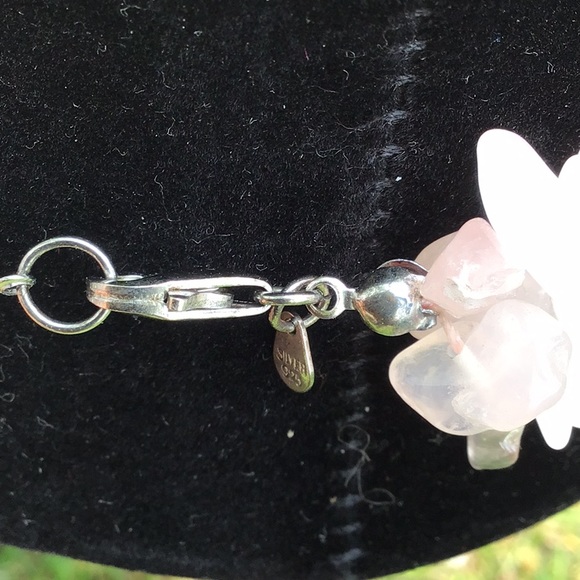 Three beautiful strand rose quartz beaded necklace - Picture 3 of 3